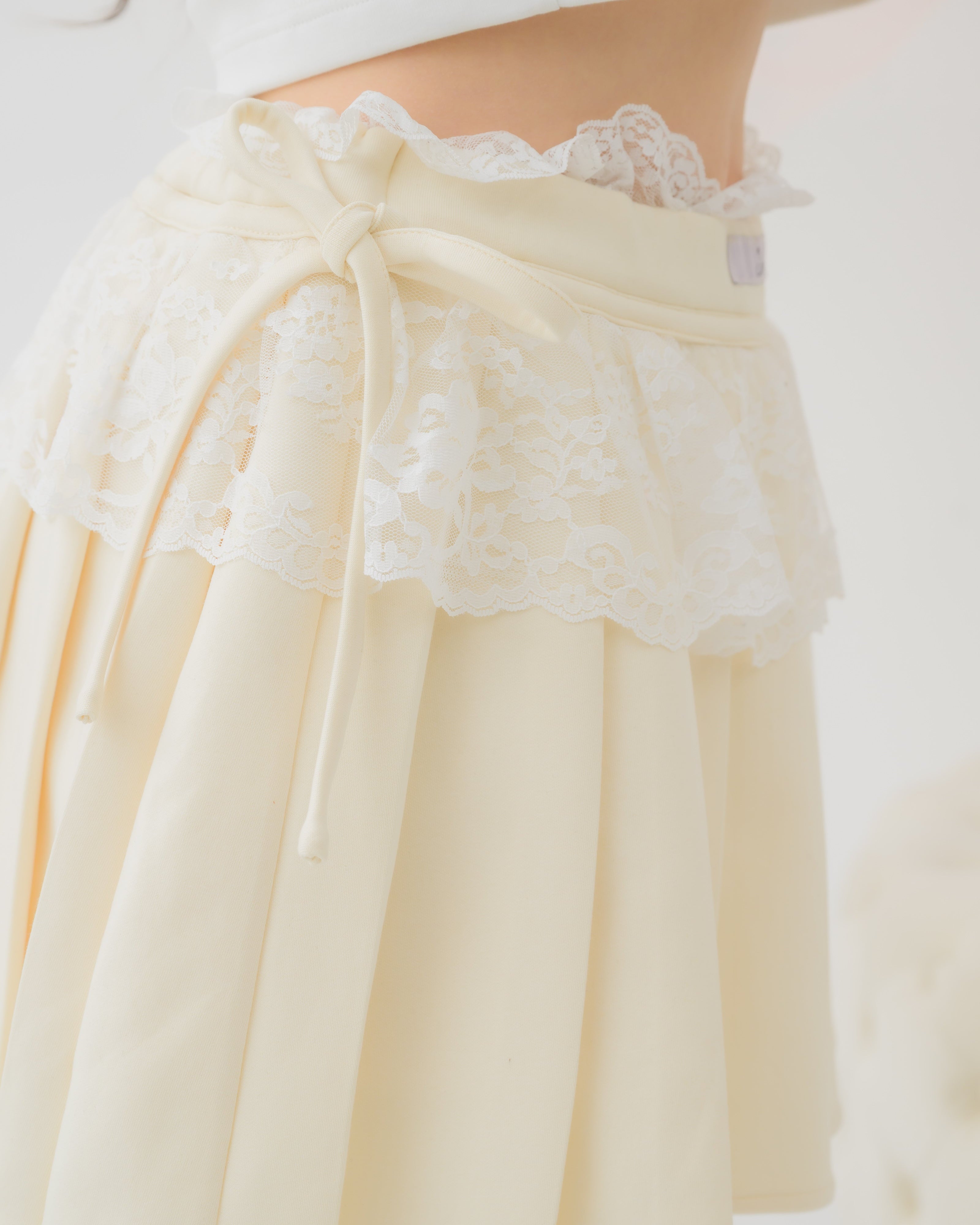 girly french lace mini skirt