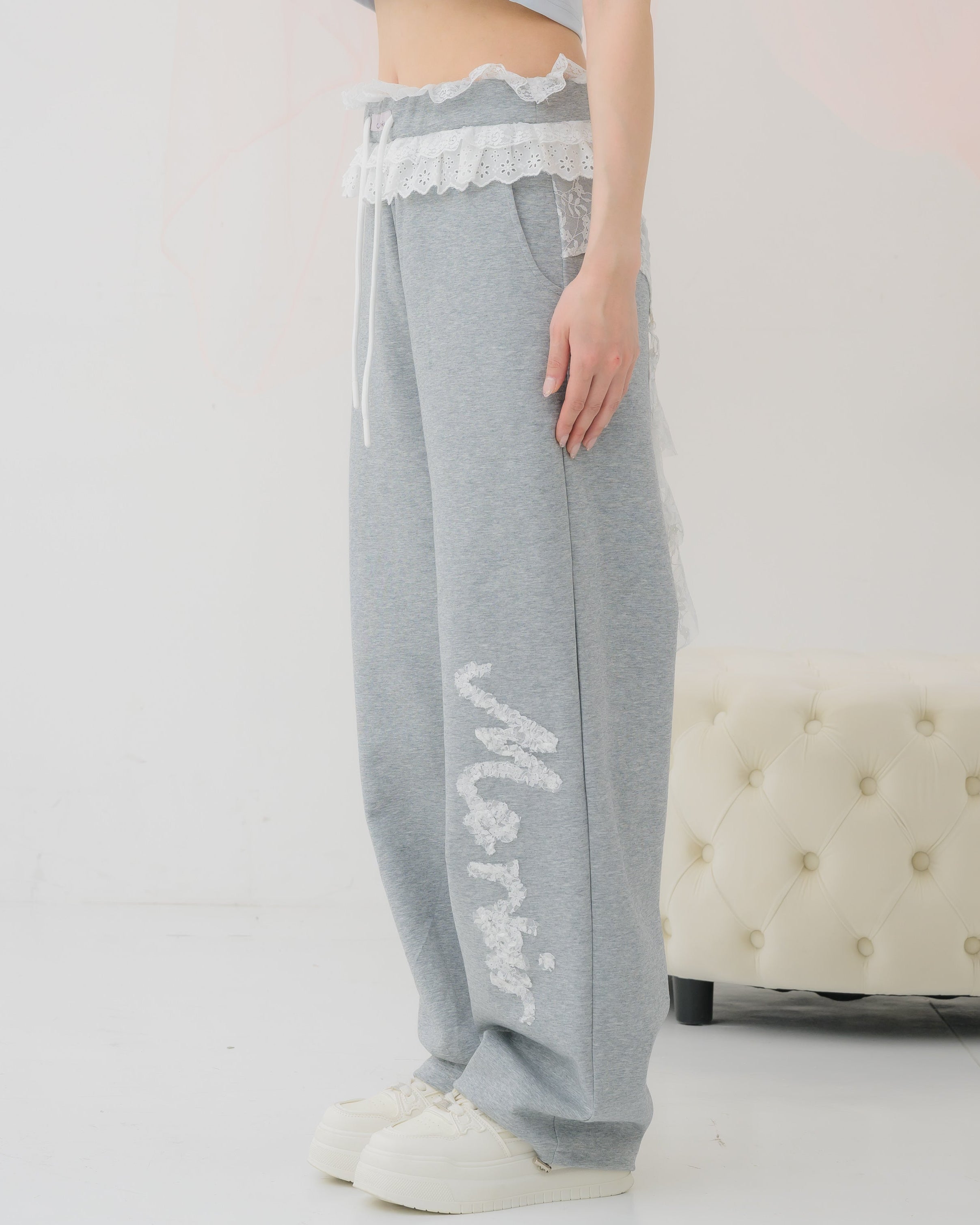 girly french lace pants