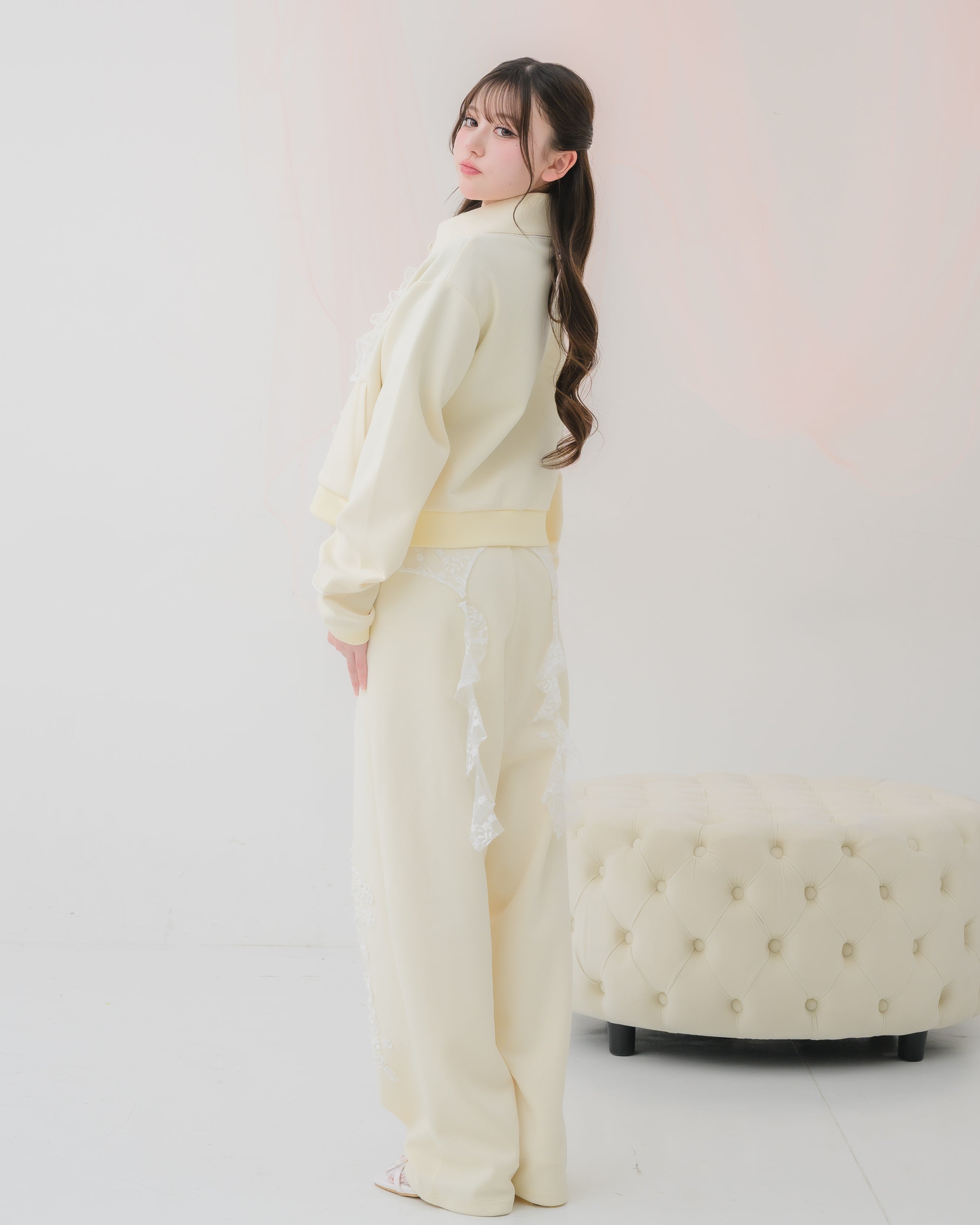 girly french lace pants