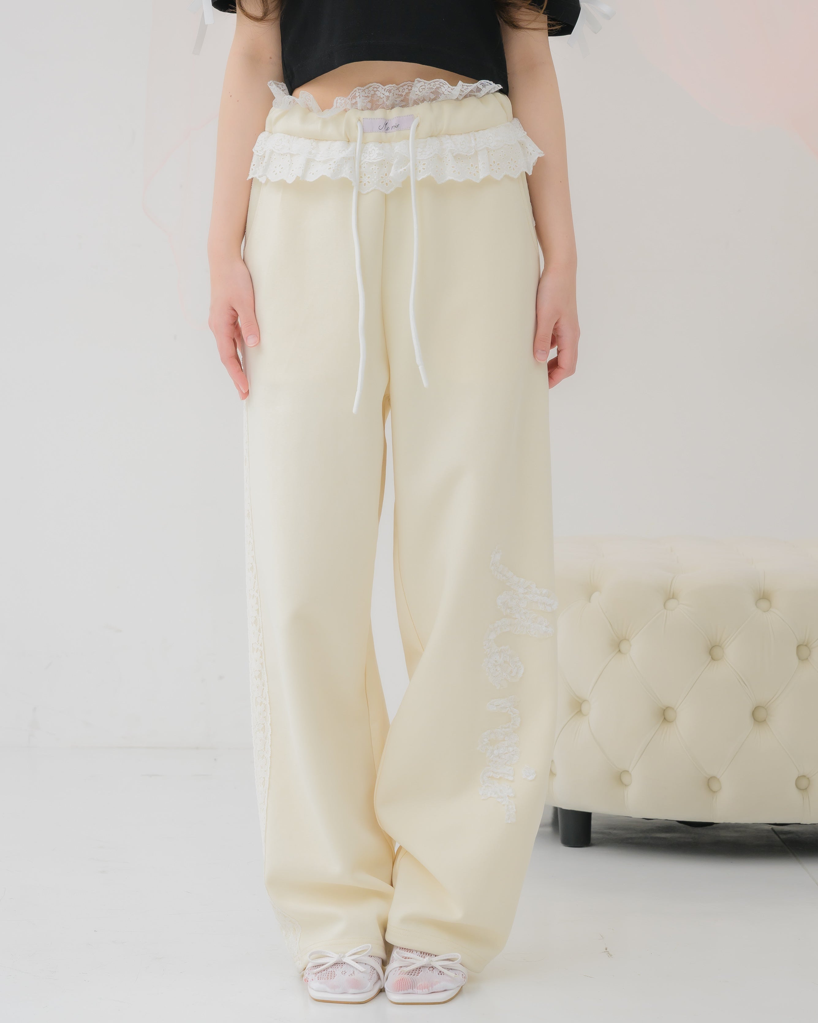 girly french lace pants