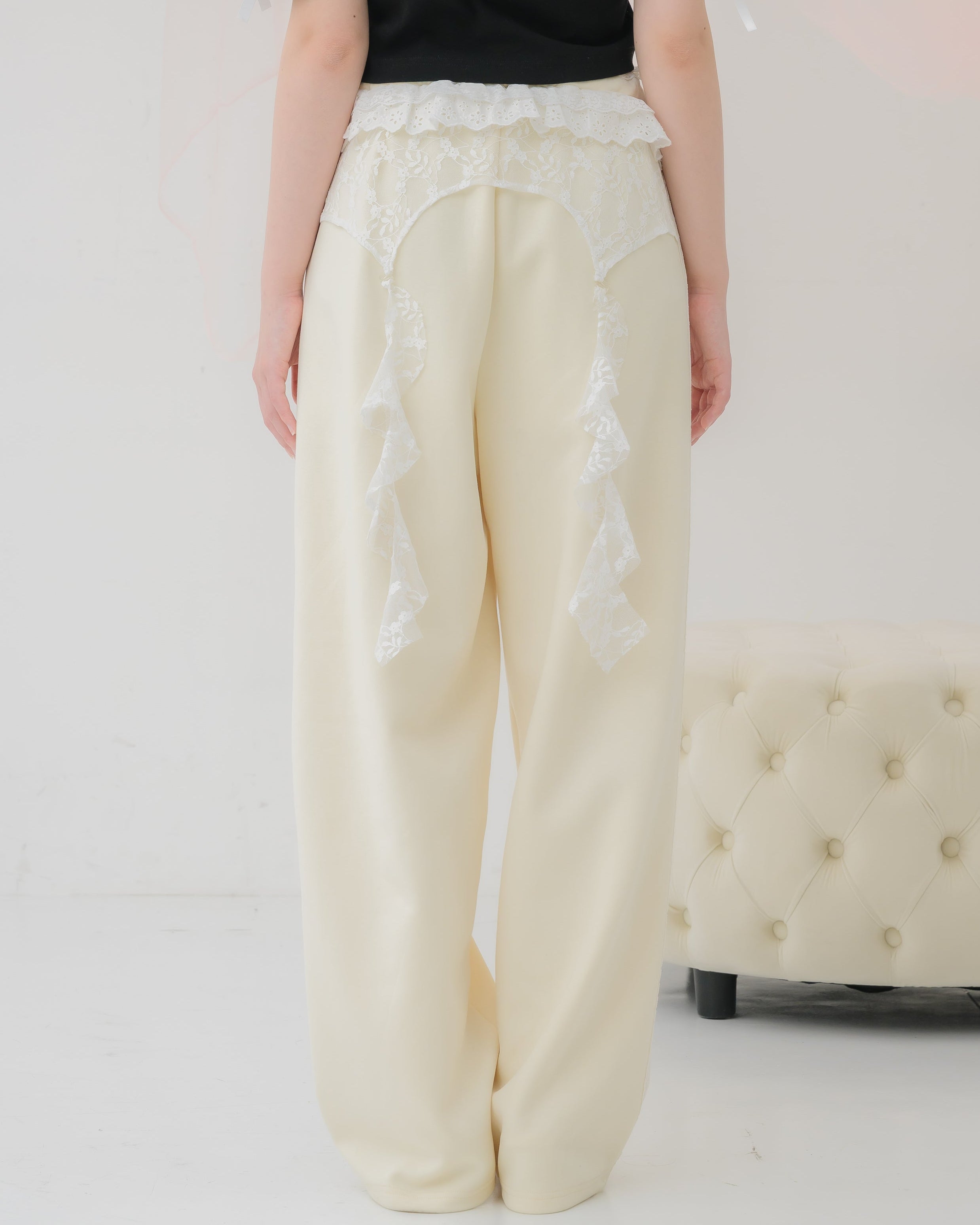 girly french lace pants