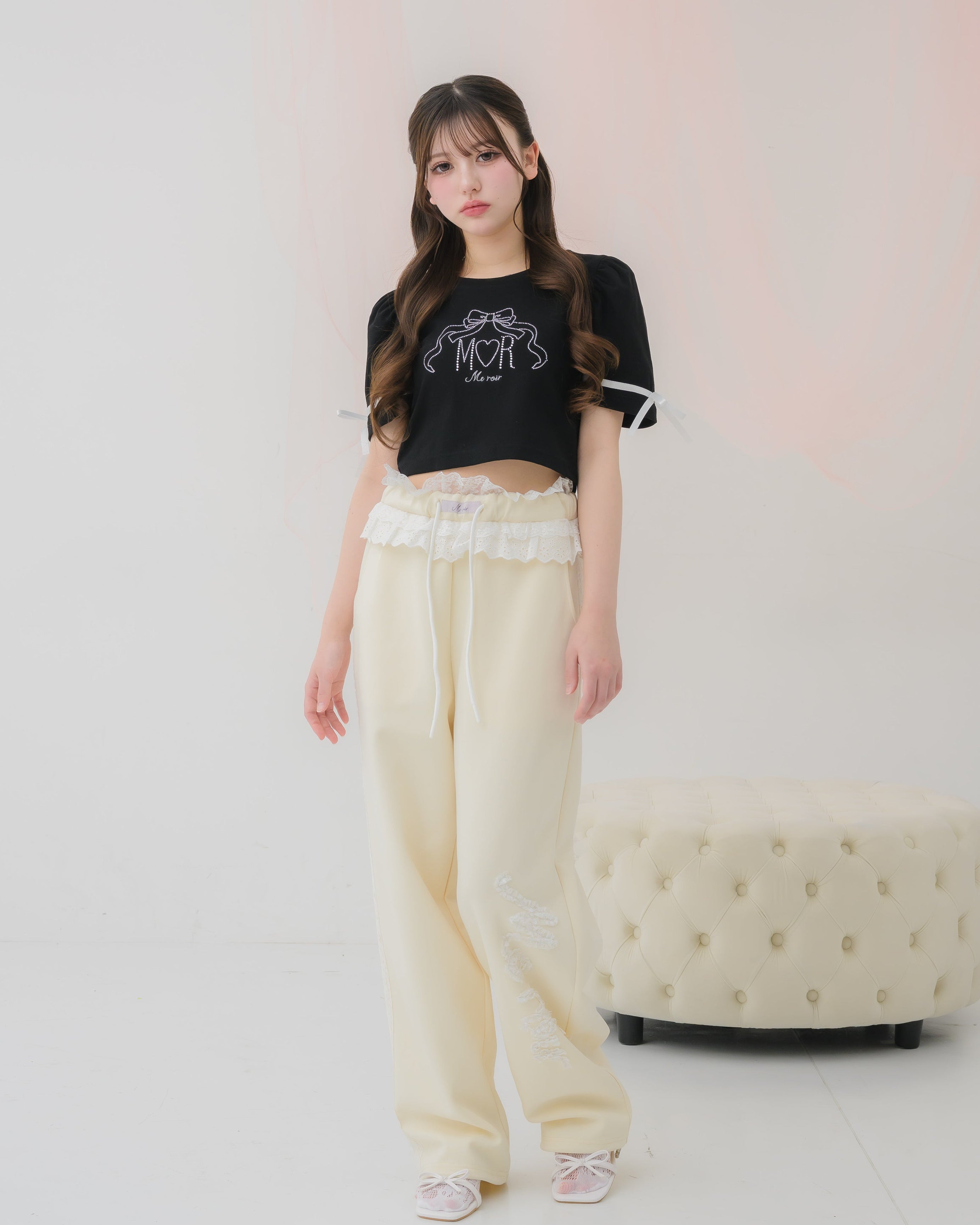 girly french lace pants