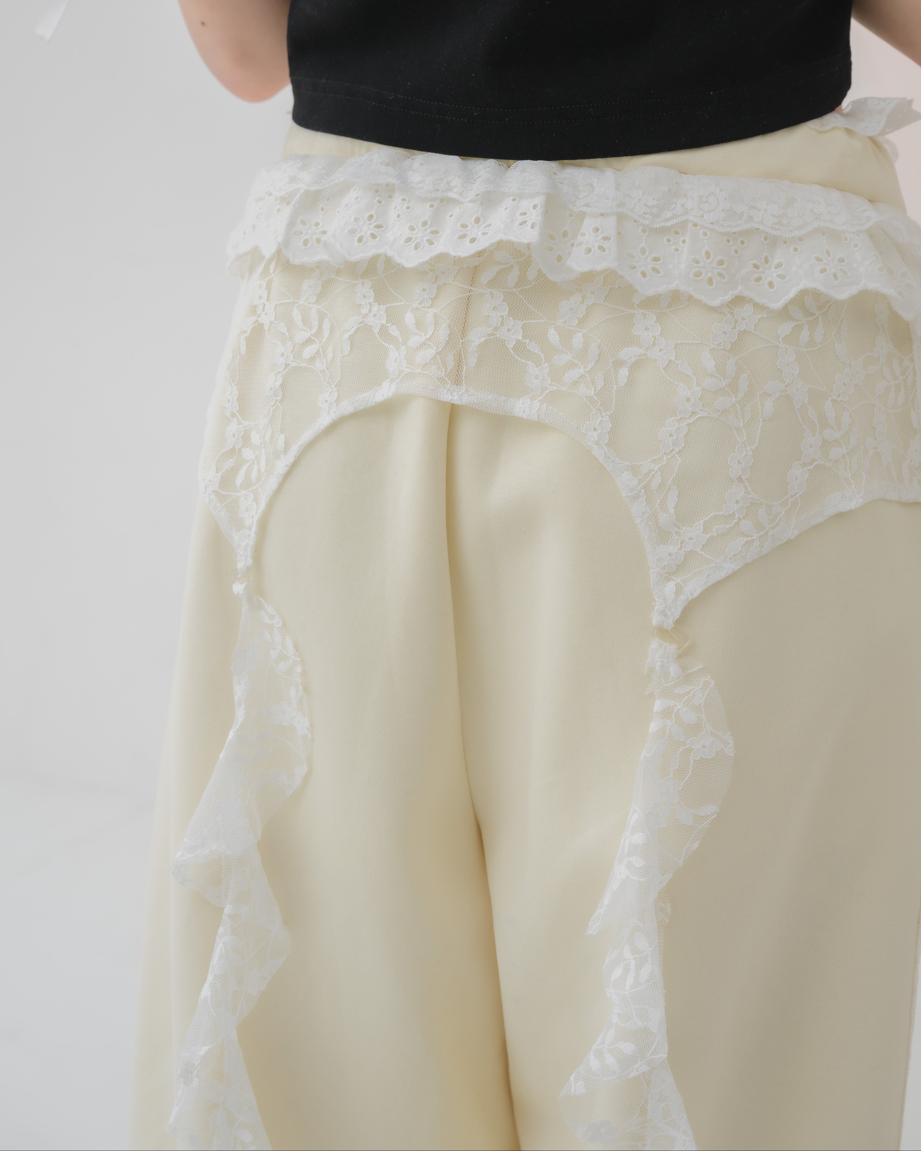 girly french lace pants