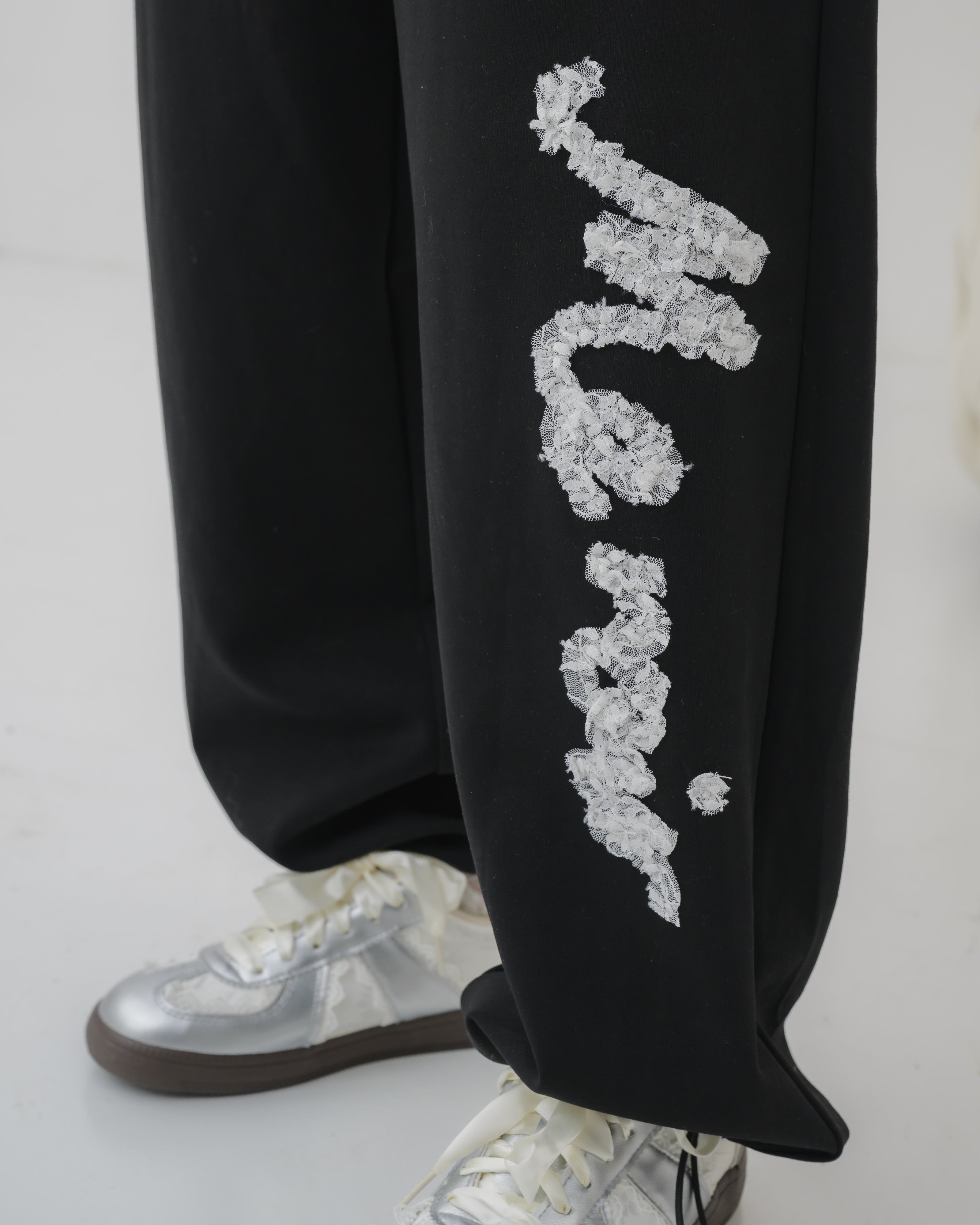girly french lace pants