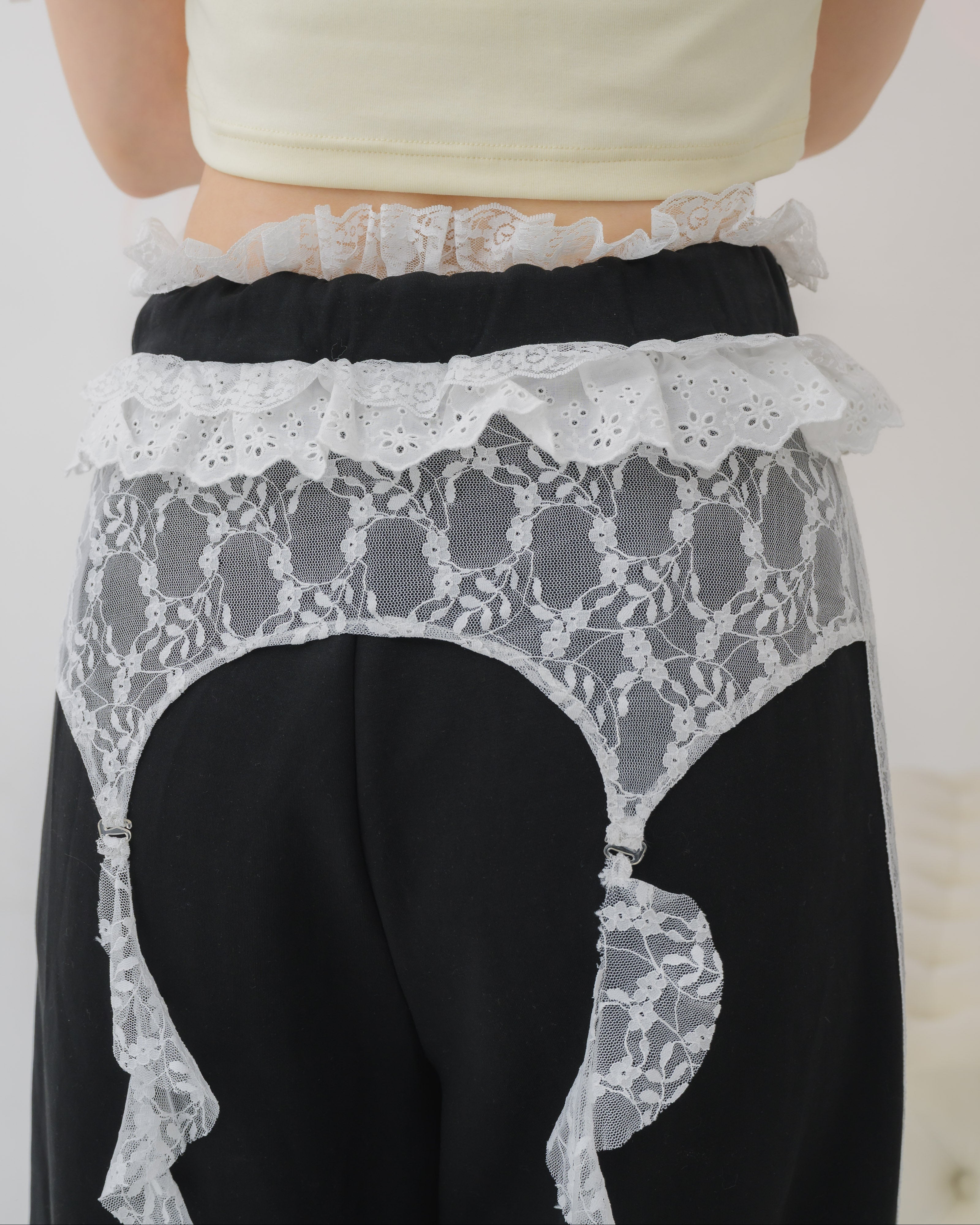 girly french lace pants