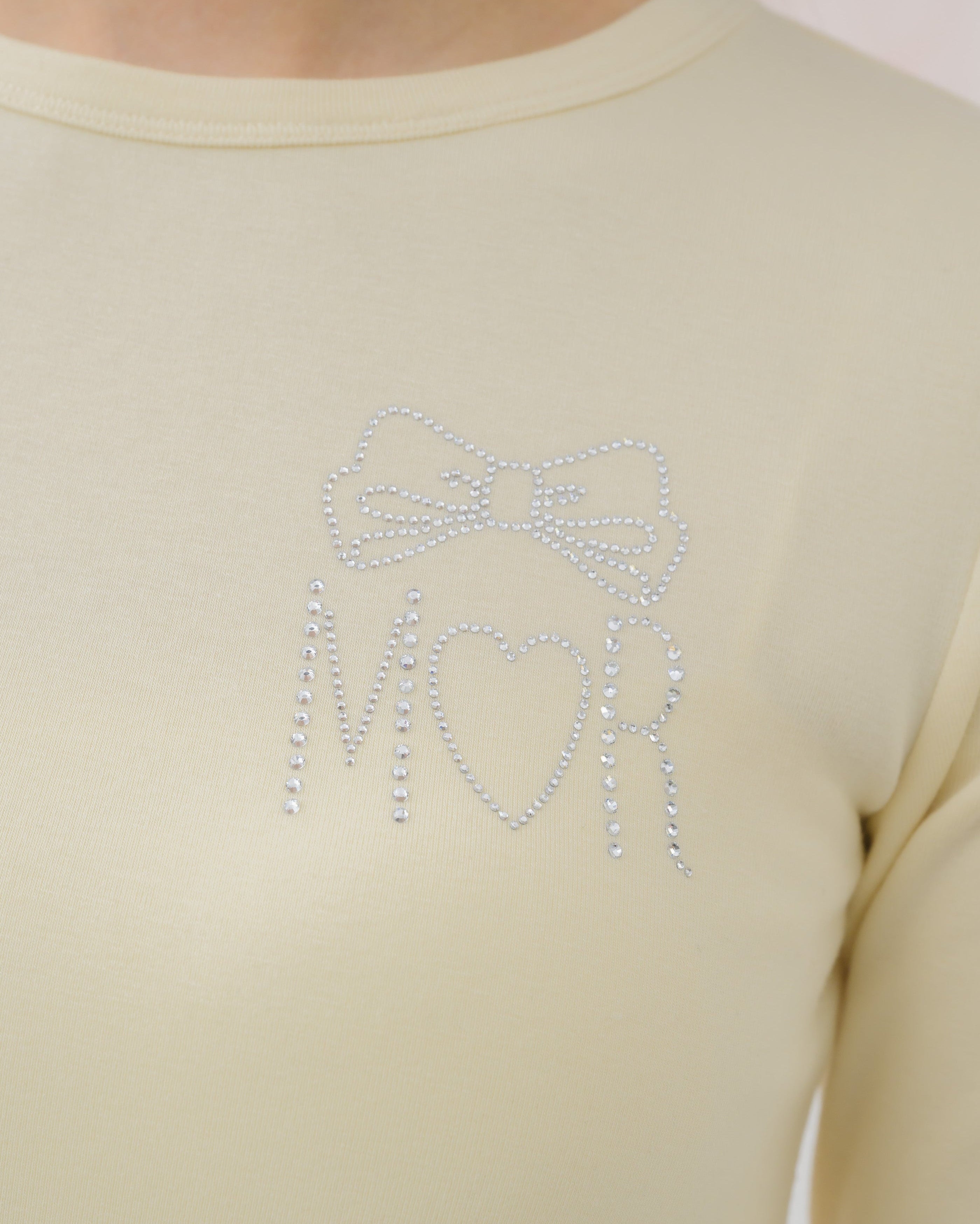 cream peplum long tshirt