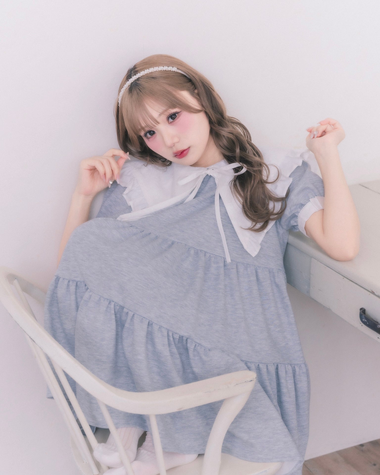 tierd sweat mini onepiece