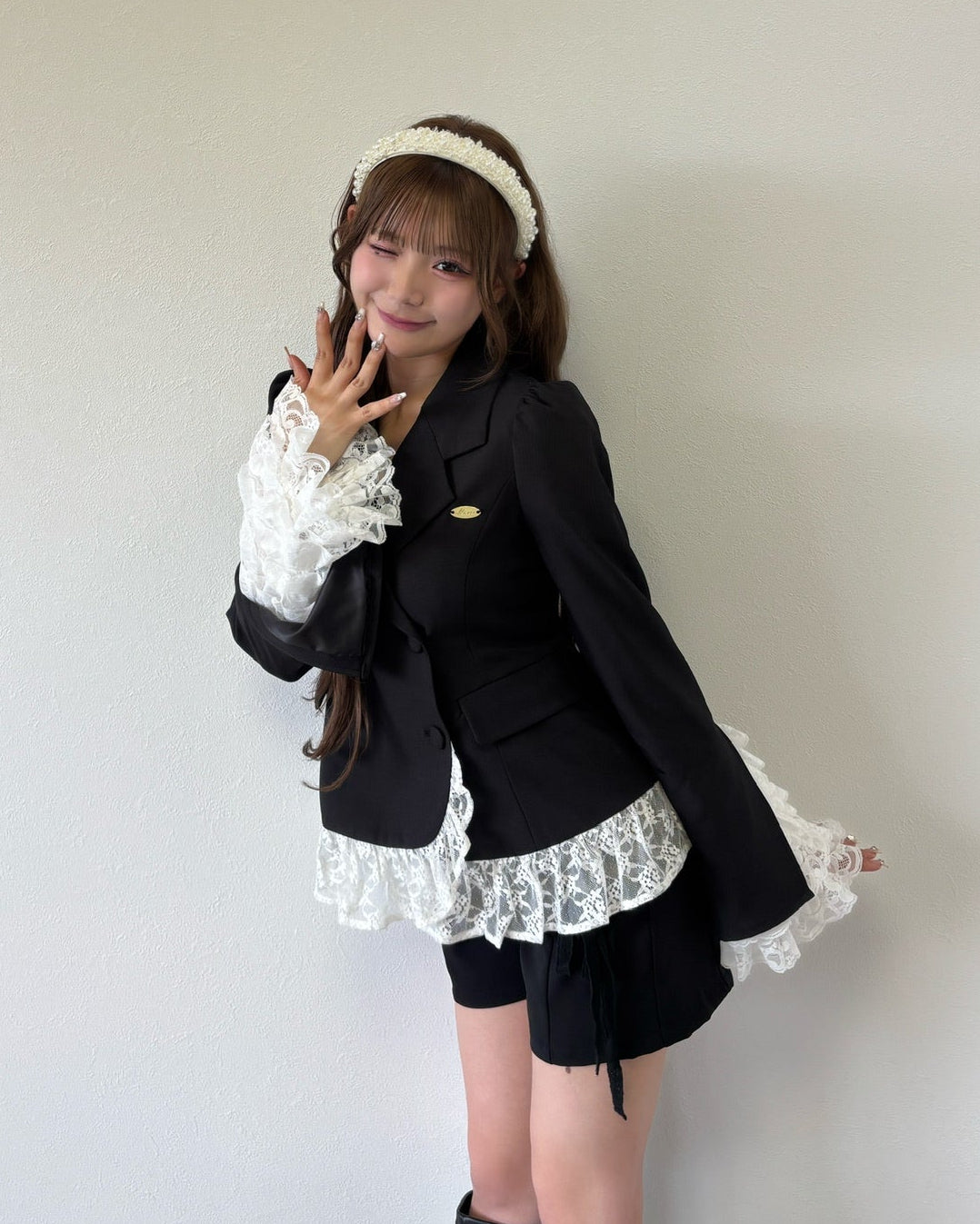 belle frill lace jacket