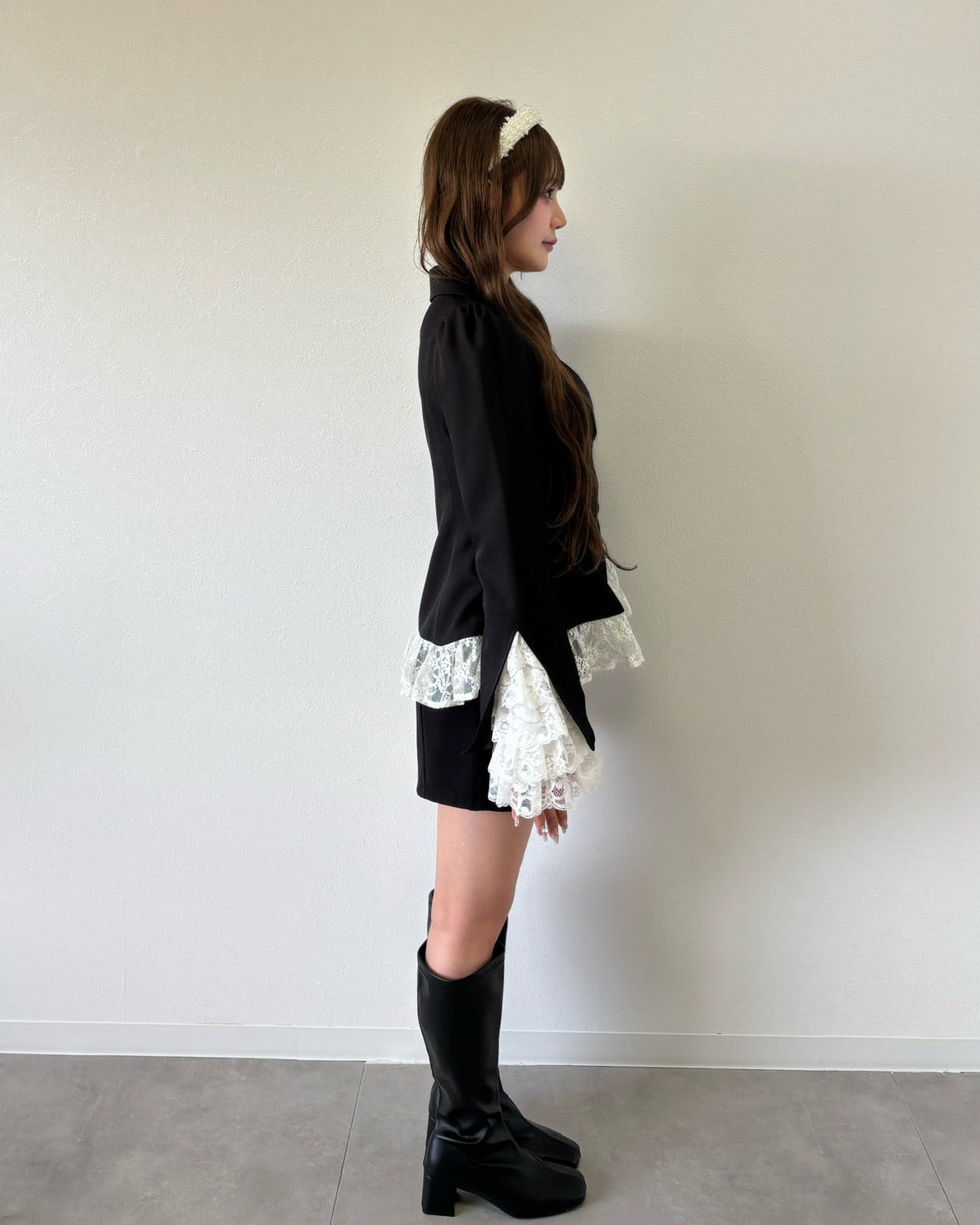 belle frill lace jacket