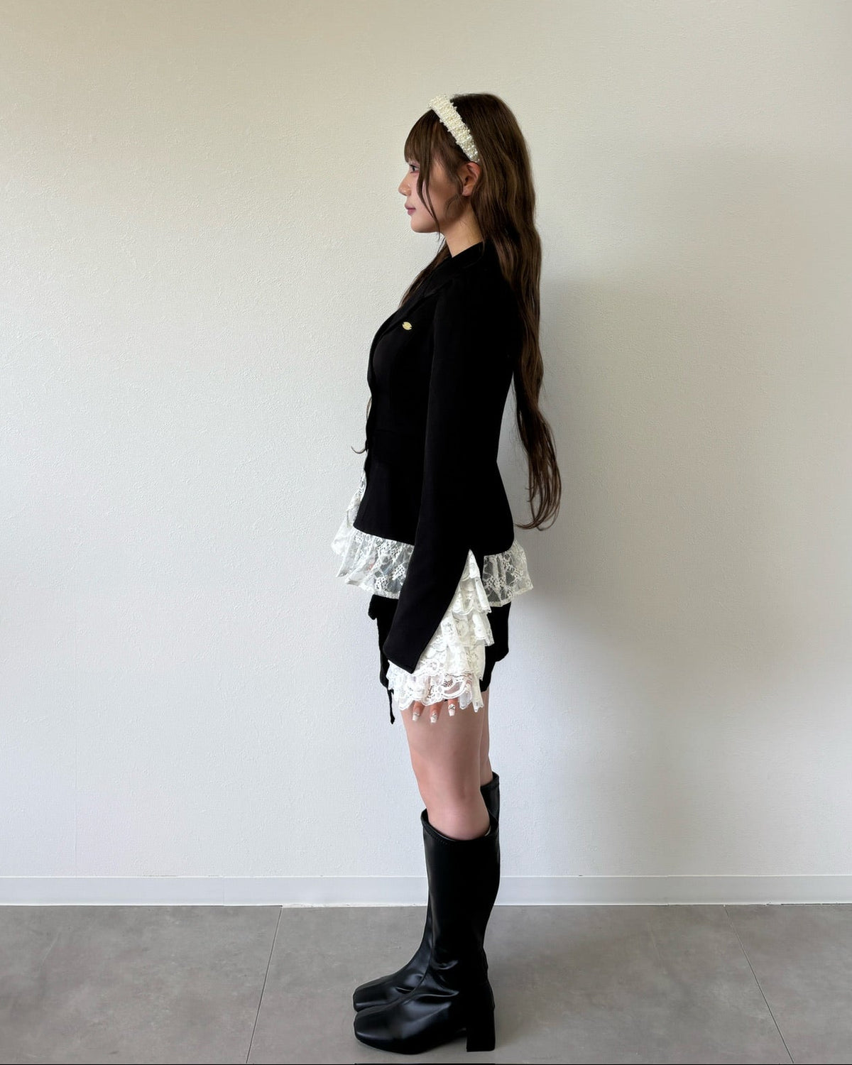 belle frill lace jacket