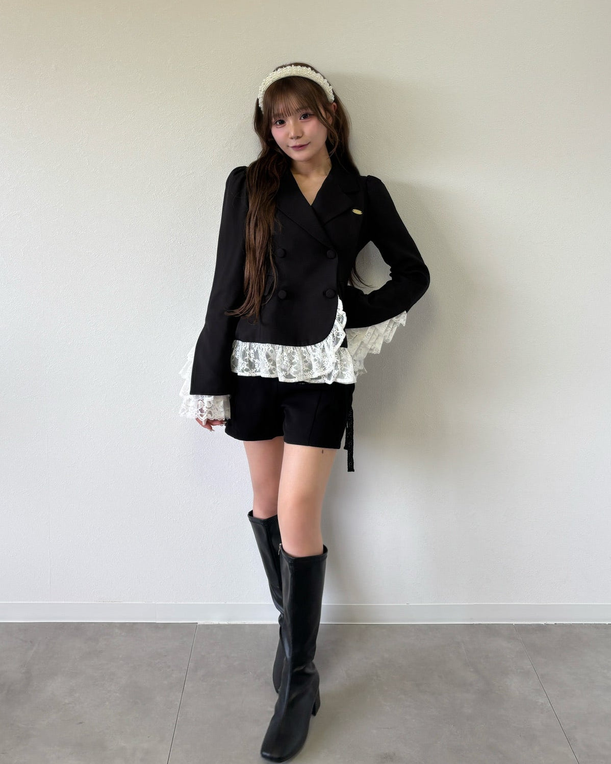 belle frill lace jacket