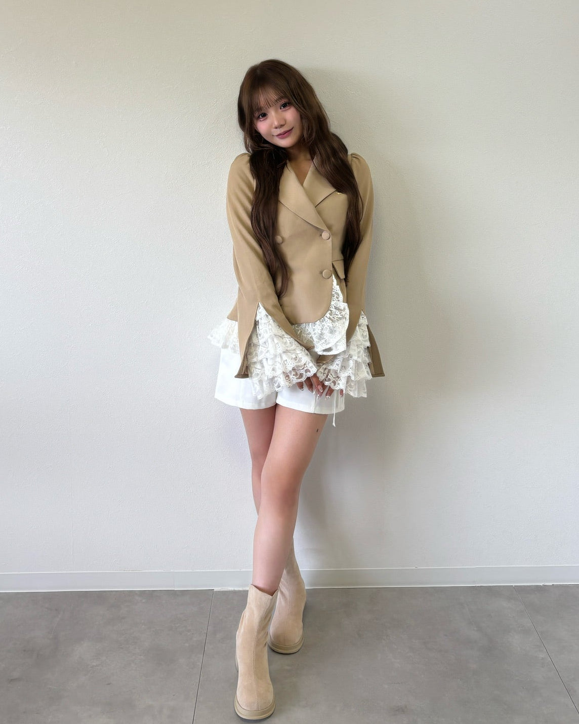 belle frill lace jacket