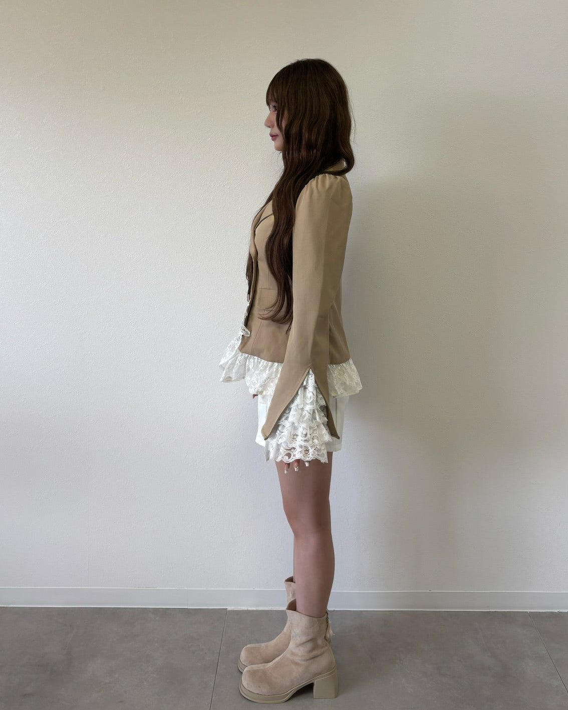 belle frill lace jacket