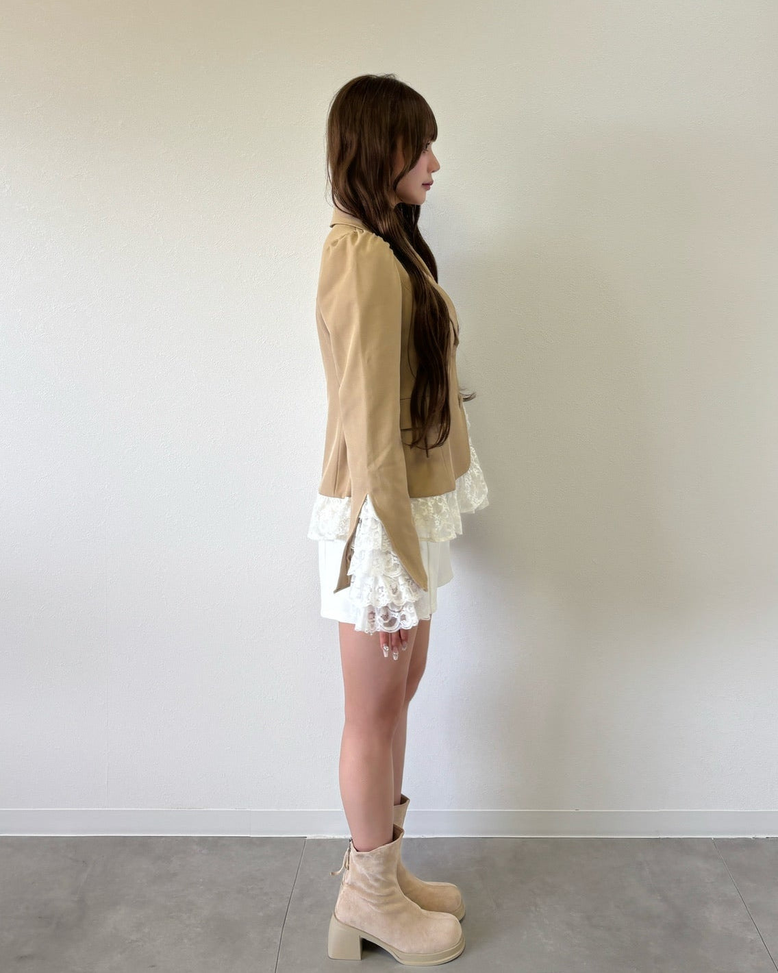 belle frill lace jacket