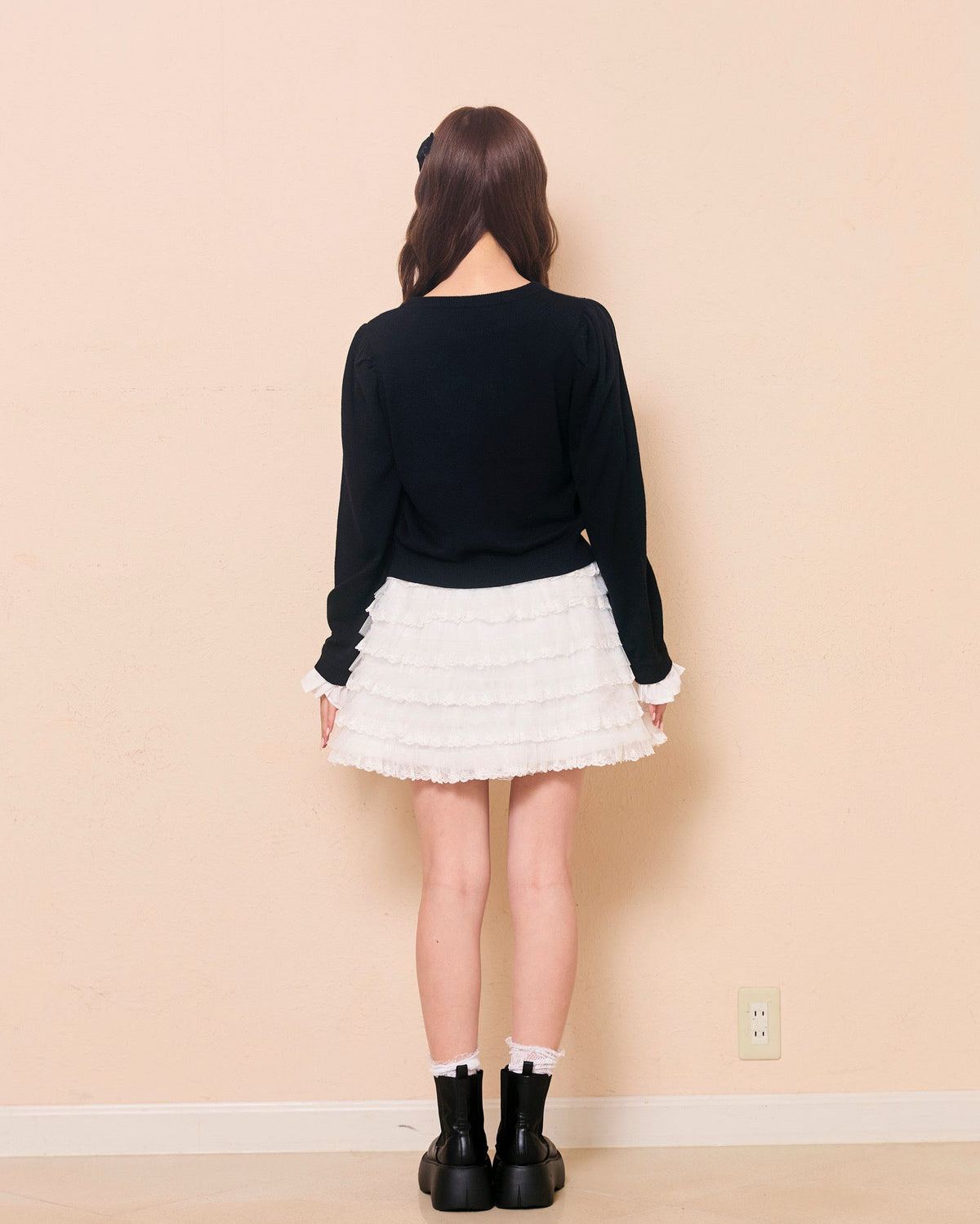 message logo knit tops