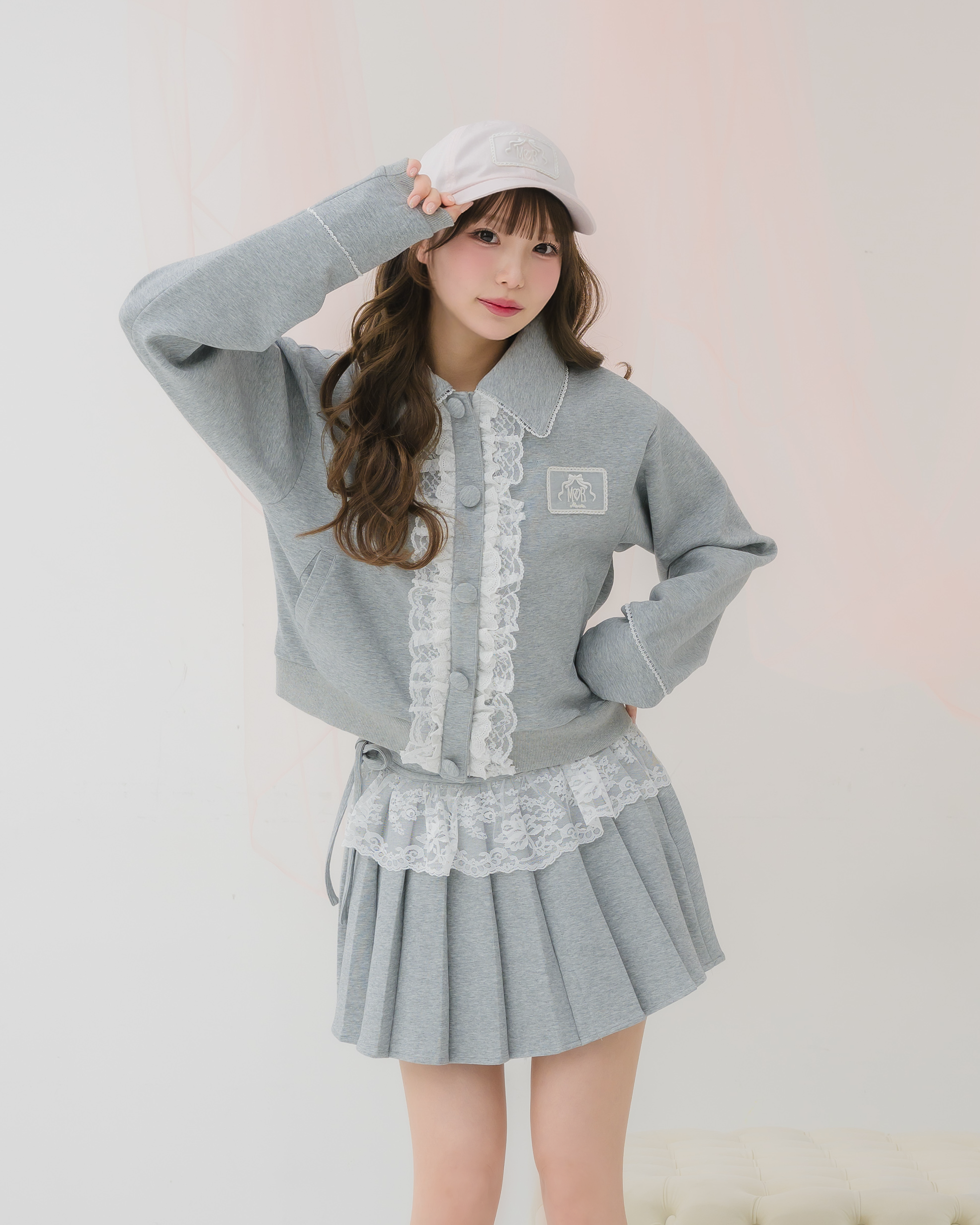 girly french lace mini skirt